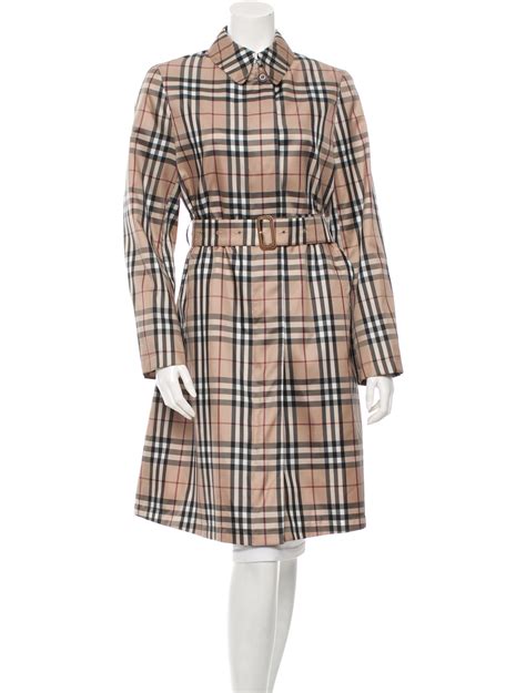 Burberry trench coat in Nova check with double 